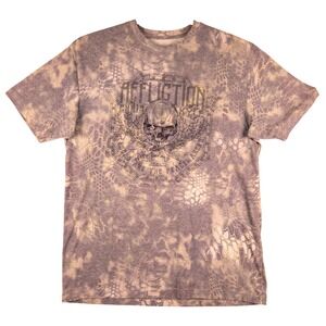 Affliction‎ Chris Kyle T-Shirt Skull Graphic Print Short Sleeve 2XL